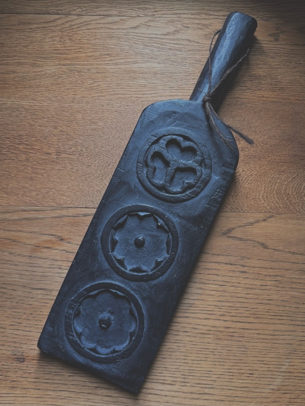 Carved Wooden Mold Board Primitive Folk Art Wall Decor